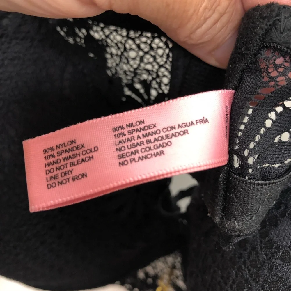 Juicy Couture black padded cup bra